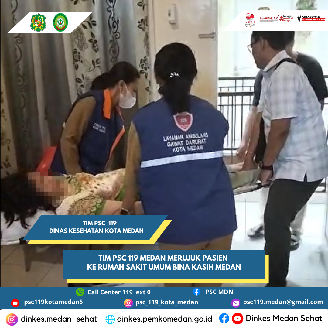 Tim PSC 119 Medan Merujuk Pasien ke Rumah Sakit Umum Bina Kasih Medan