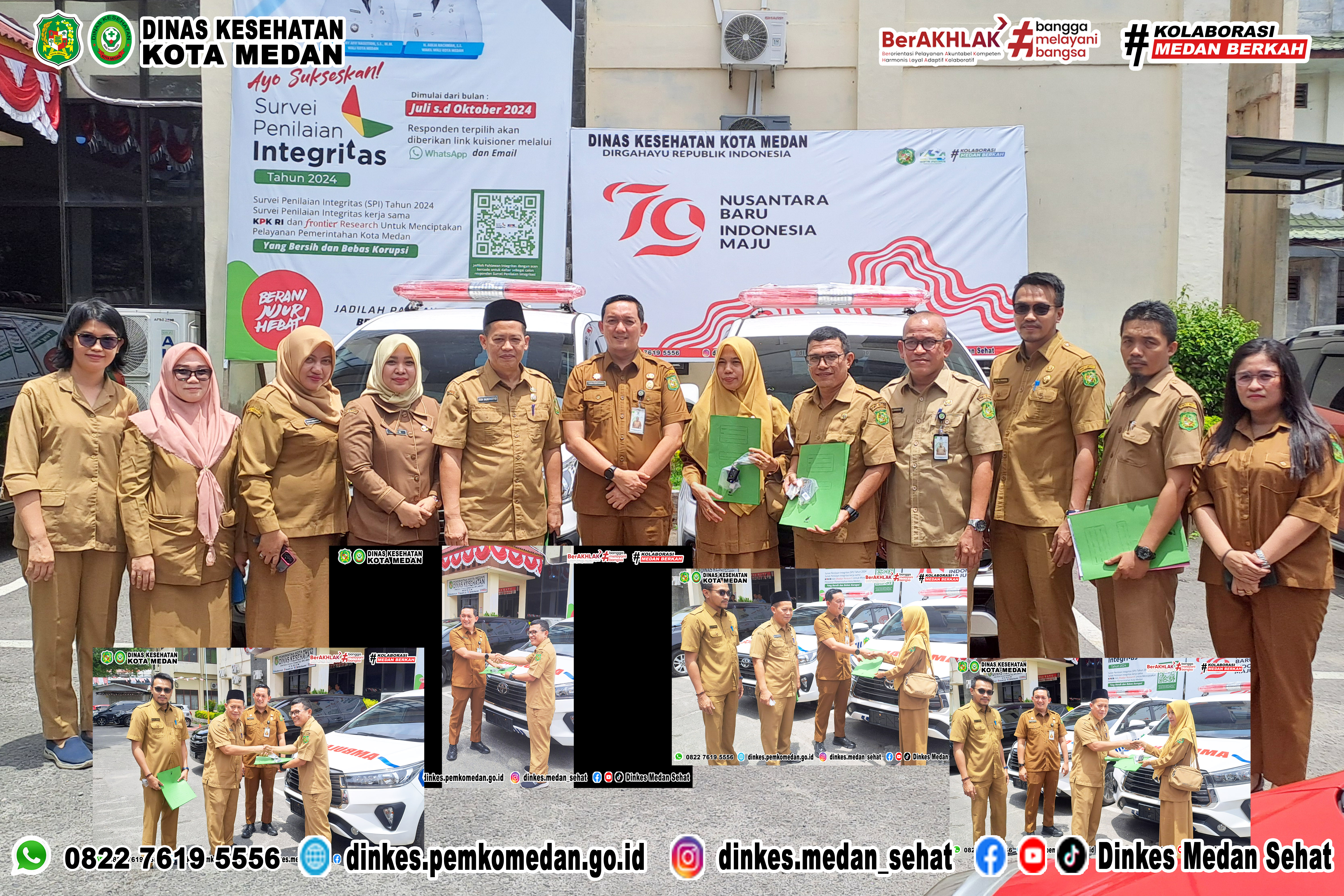 PENYERAHAN 2 UNIT MOBIL AMBULANCE DAK FISIK TAHUN ANGGARAN 2024